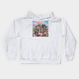 Aesthetic Pine Forest Kids Hoodie